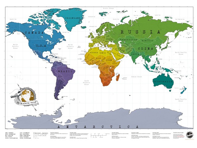 Wetenschap rivaal Indiener Kras Wereldkaart Scrath Map - Nunet.nl - Grootste aanbod leuke dingen