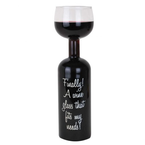Wijnglas fles - Bottle Glass kopen nunet